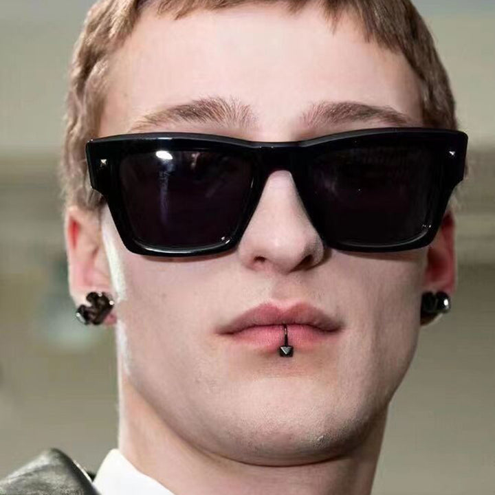 Dame trendy solbrille med firkantet ramme og UV-beskyttelse Luvikno