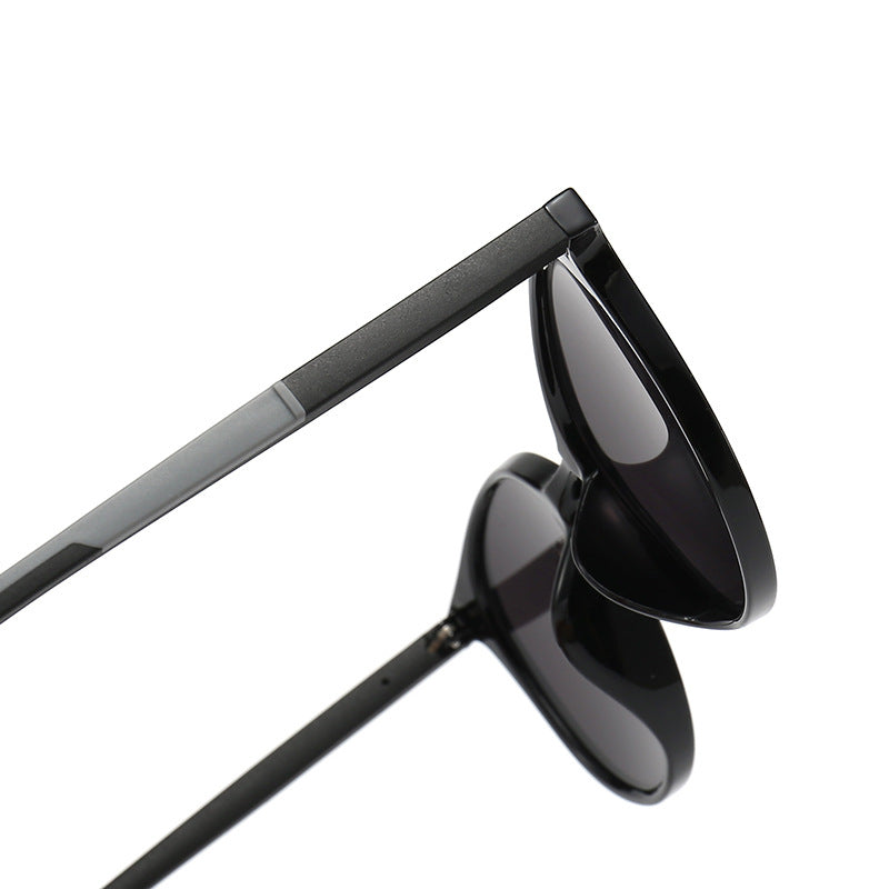 Dame cat-eye solbrille med optisk UV-beskyttelse og moteramme Luvikno