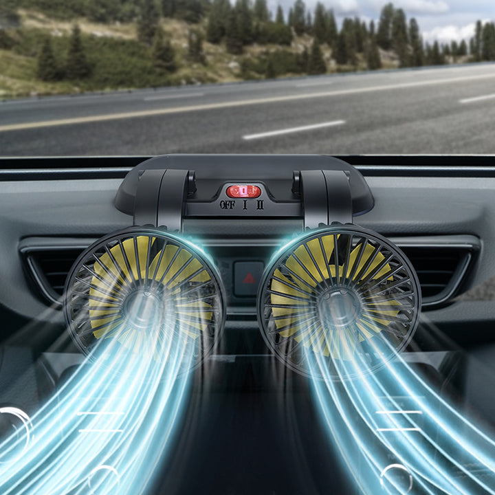 Dual Cooling Car Ventilation Fan Luvikno