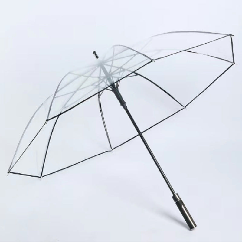 Damer Transparent Paraply med Ergonomisk Håndtak Luvikno