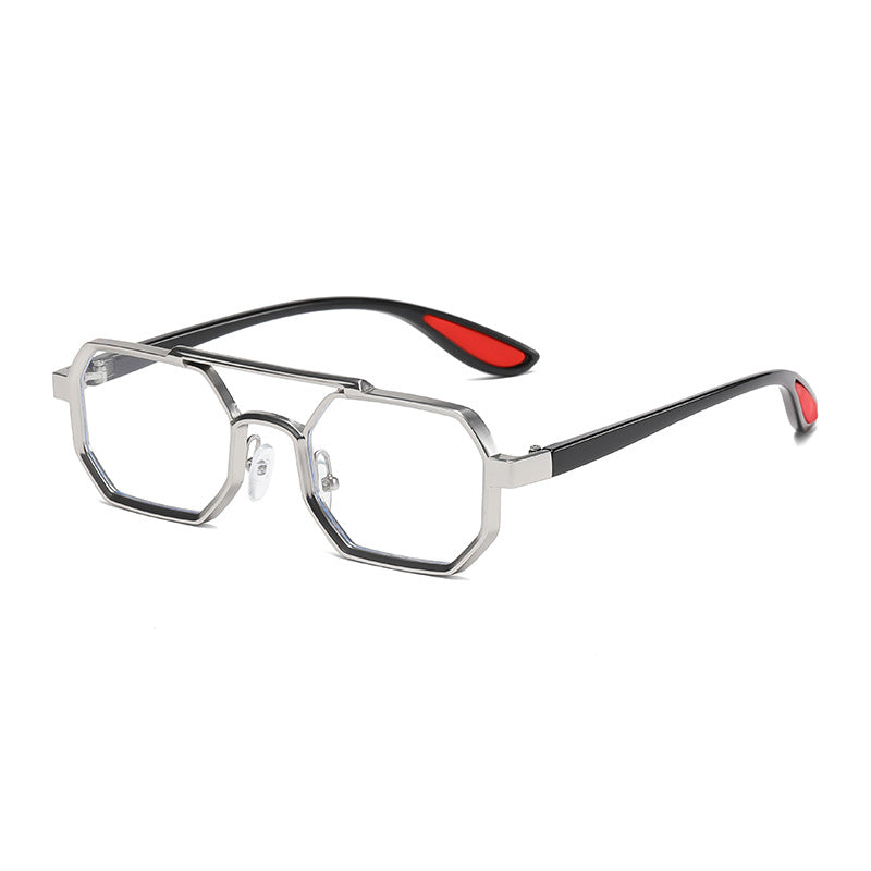 Damer moteriktig designer-solbrille med eksklusiv åttkantet ramme Luvikno