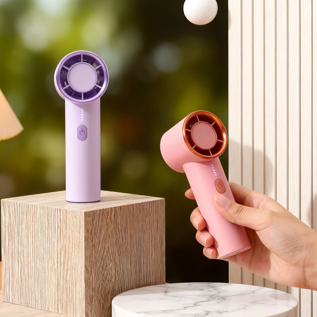 Dame bærbar mini-vifte med ergonomisk design Luvikno