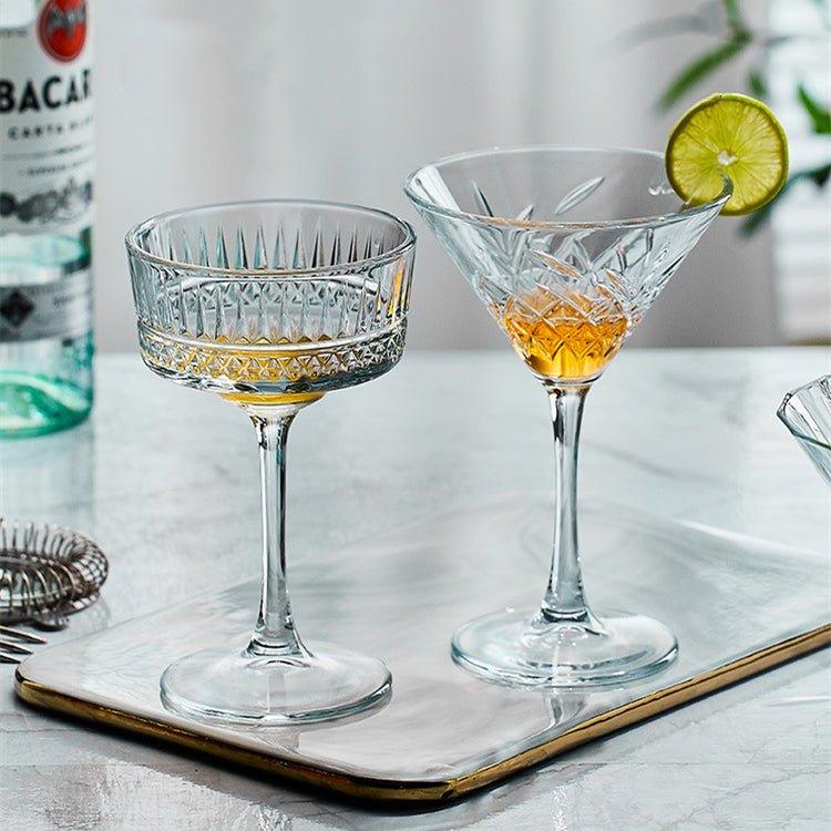 Mønstret Martini Cocktail Glasser | Luvikno