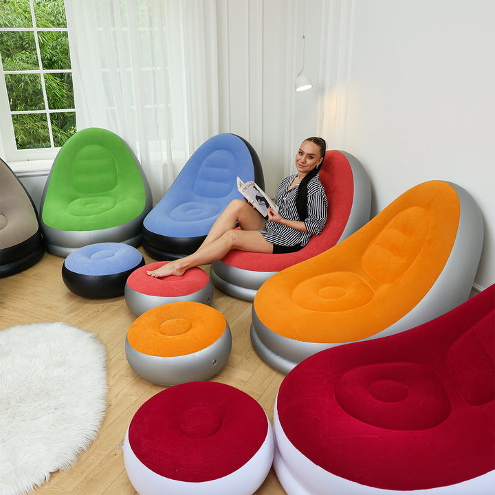 Kvinnenes oppblåsbare komfortsofa med ergonomisk ryggstøtte Luvikno