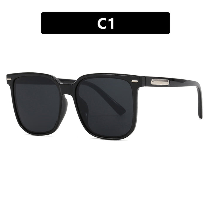 Dame firkantet solbrille med robust ramme og polarisert glass Luvikno