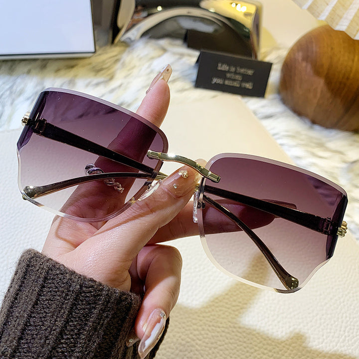 Dame eksklusiv geometrisk solbrille Luvikno