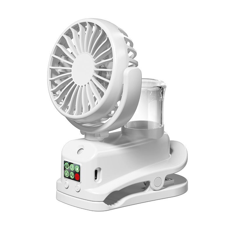 Unisex Bærbar Tåkes ventilator Luvikno