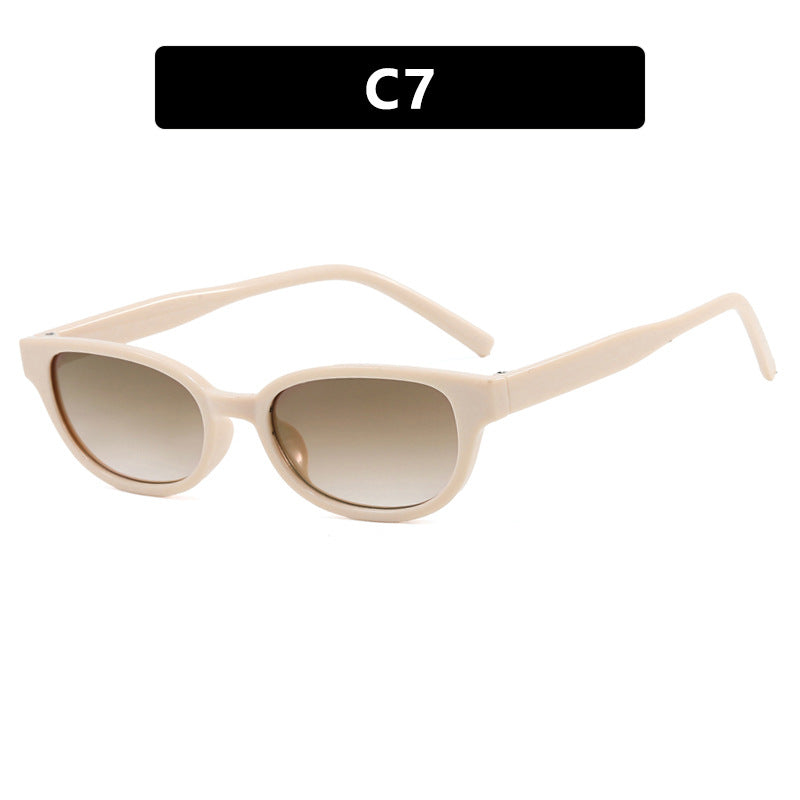 Dame moteriske Cat-Eye solbriller med UV-beskyttelse og lett ramme Luvikno