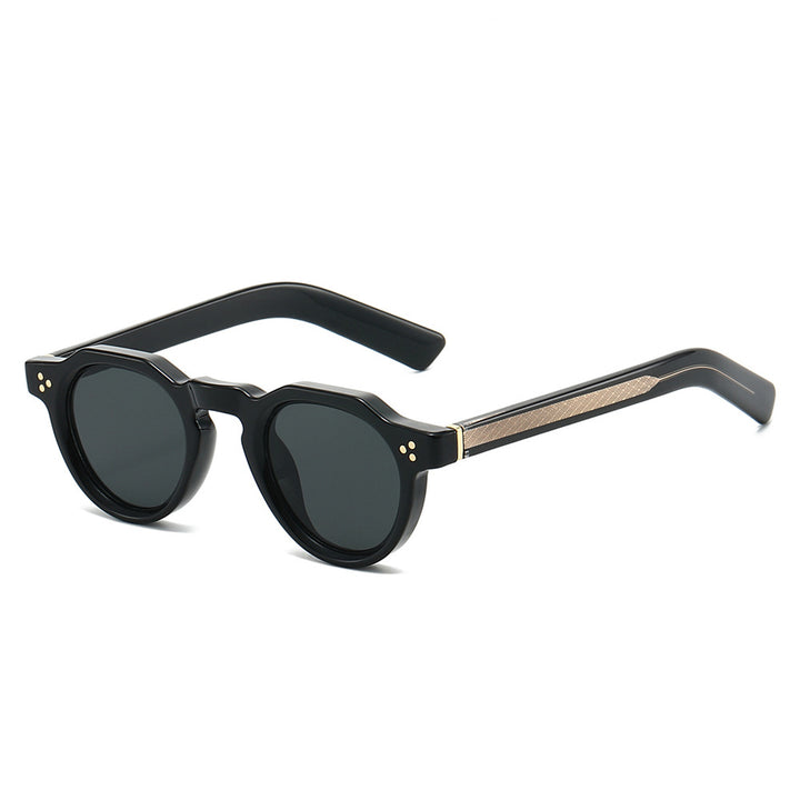 Dame moteriktig solbrille med ekstravagant ramme og UV-beskyttelse Luvikno