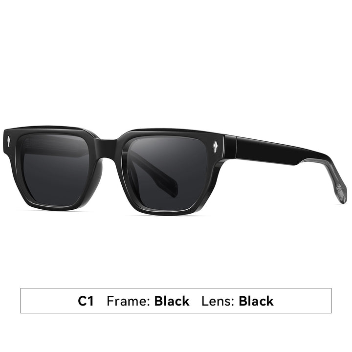 Dame solbrille i moderne, elegante kvadratdesign Luvikno