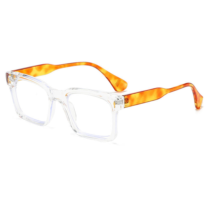 Dame Rektangulær Solbrille i elegant Skilpaddedesign Luvikno