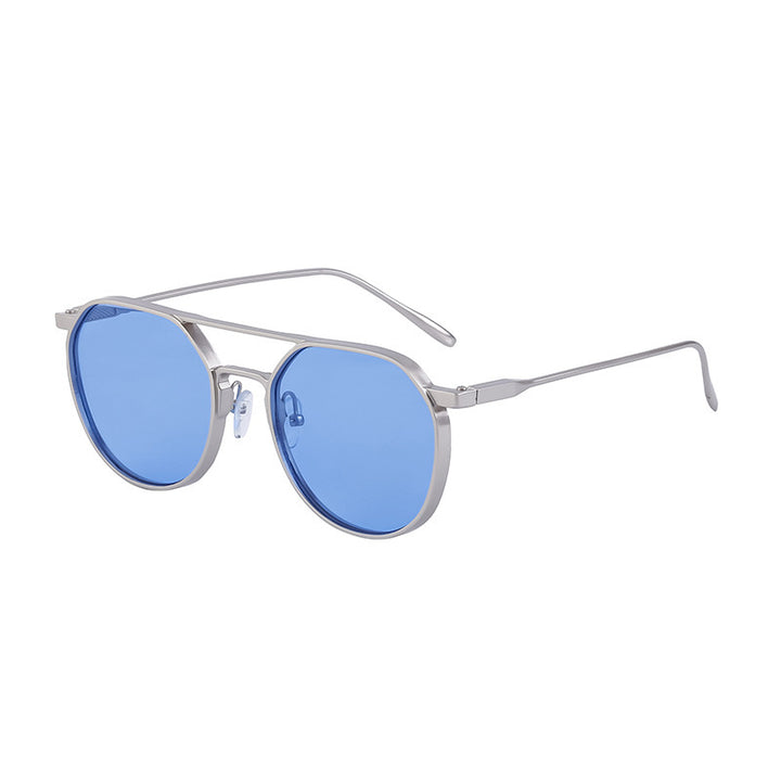 Dame moterik solbrille i stilfullt rundt design Luvikno