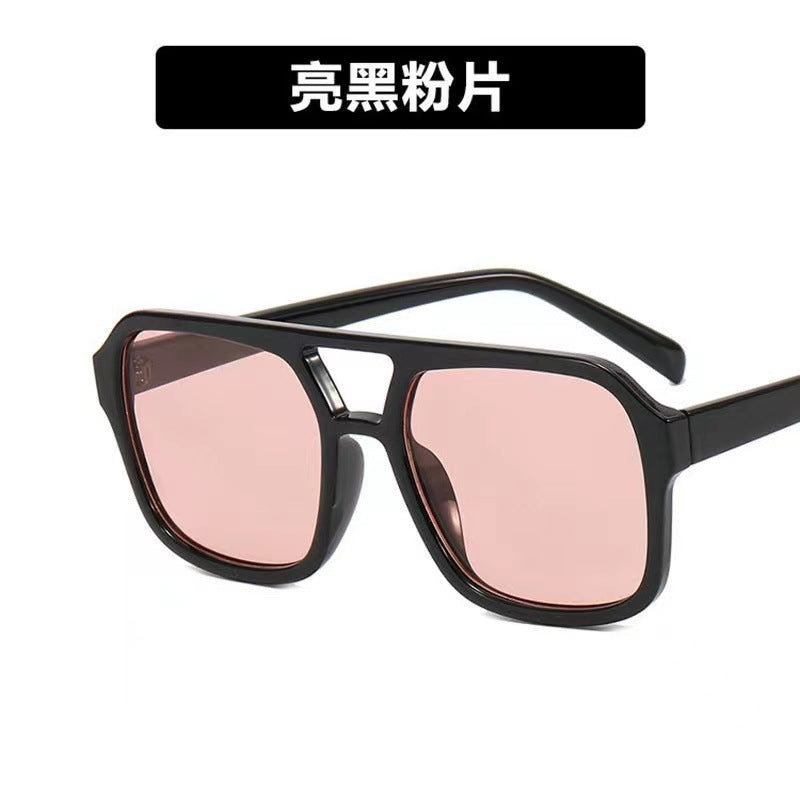 Dame modische Oversized-solbrille med iøynefallende mønster Luvikno