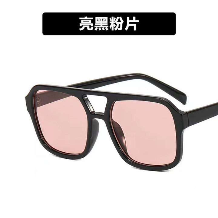 Dame modische Oversized-solbrille med iøynefallende mønster Luvikno