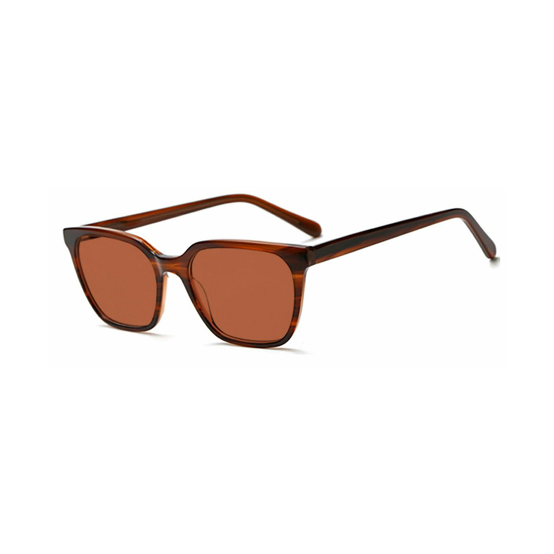 Dame moteframme solbrille med elegant, kvadratisk ramme og UV-beskyttelse Luvikno