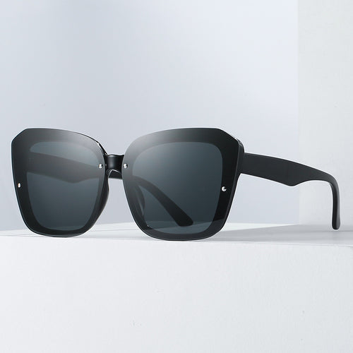 Damer oversized kvadratisk solbrille med sofistikert ramme Luvikno