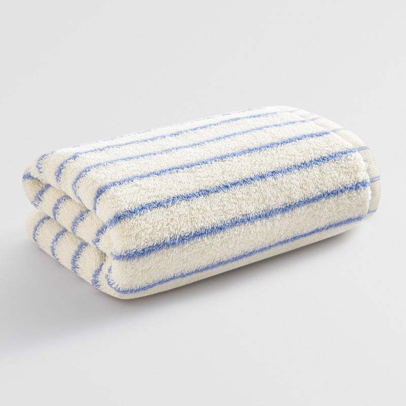 Damer Elegant Frotté Håndkle med Stripemønster Luvikno