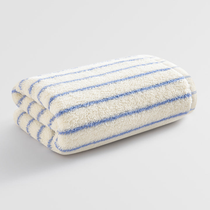 Damer Elegant Frotté Håndkle med Stripemønster Luvikno