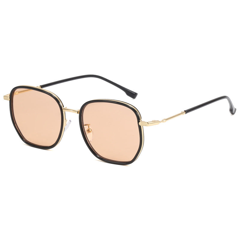 Dame geometrisk oversized solbrille Luvikno