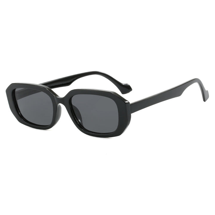 Dame moteriktig solbrille med elegant geometrisk design Luvikno