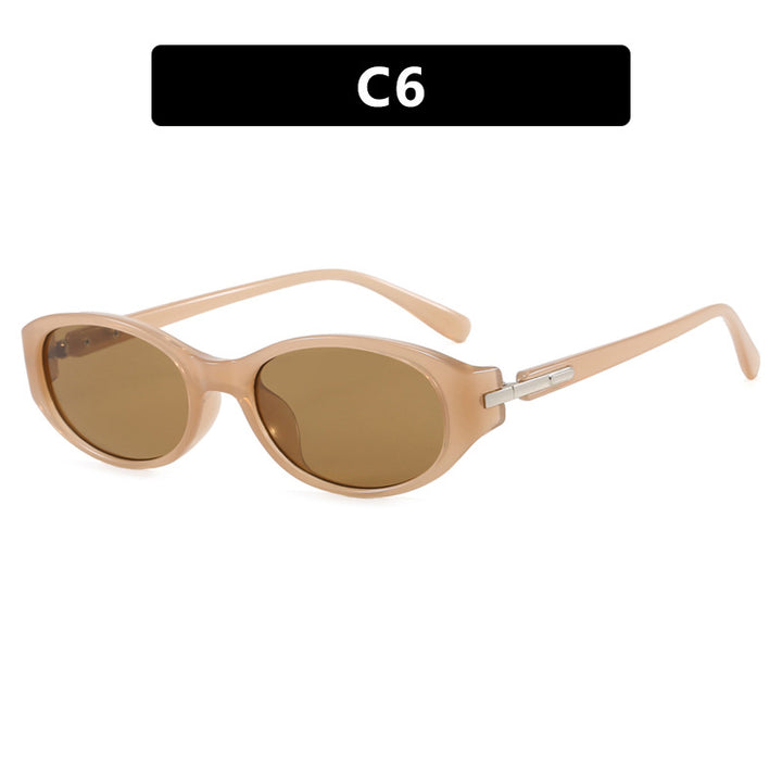 Damen cat-eye solbrille med robust ramme og polariserte linser Luvikno