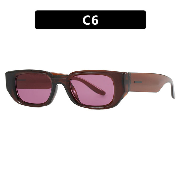 Dame trendy solbriller med innovativ, transparent ramme og polarisert glass Luvikno