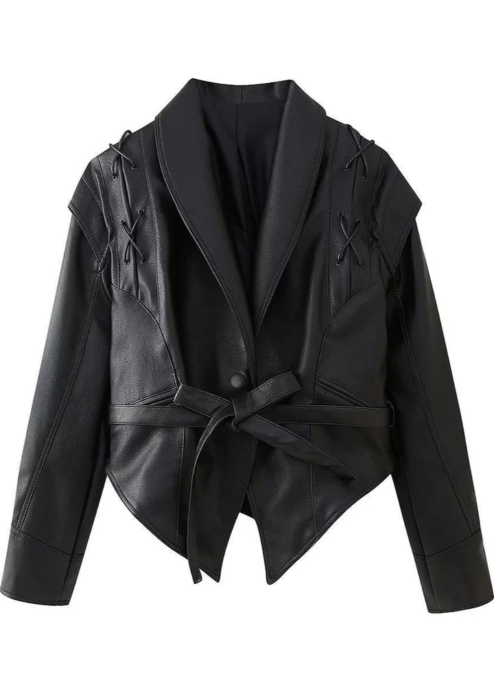 Luvik | Båndmønster Kunstskinn Blazer