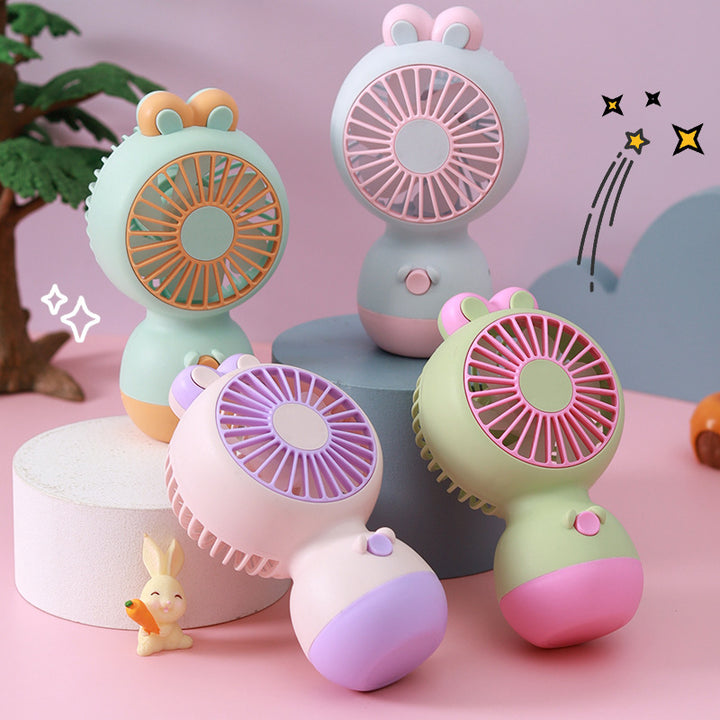 Unisex Bærbar Håndvifte i kreativt Froskedesign Luvikno