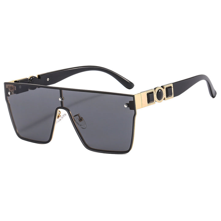 Dame oversized gjennomsiktig solbrille med moderne ramme Luvikno