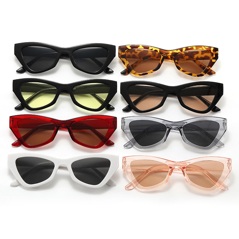 Damen trendy Cat-Eye solbrille Luvikno