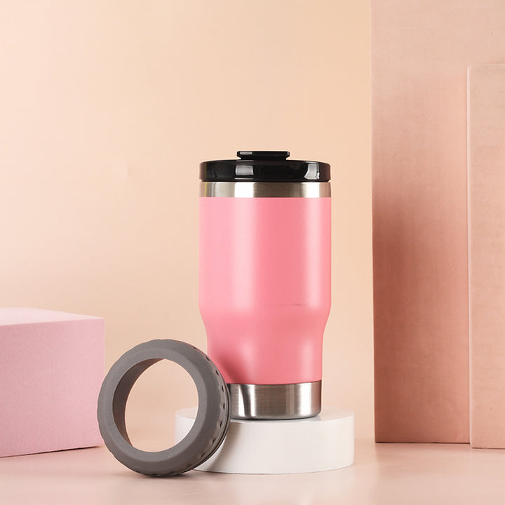Dame Isolert Kaffeekopp med rutsjsikker silikonunderlag Luvikno