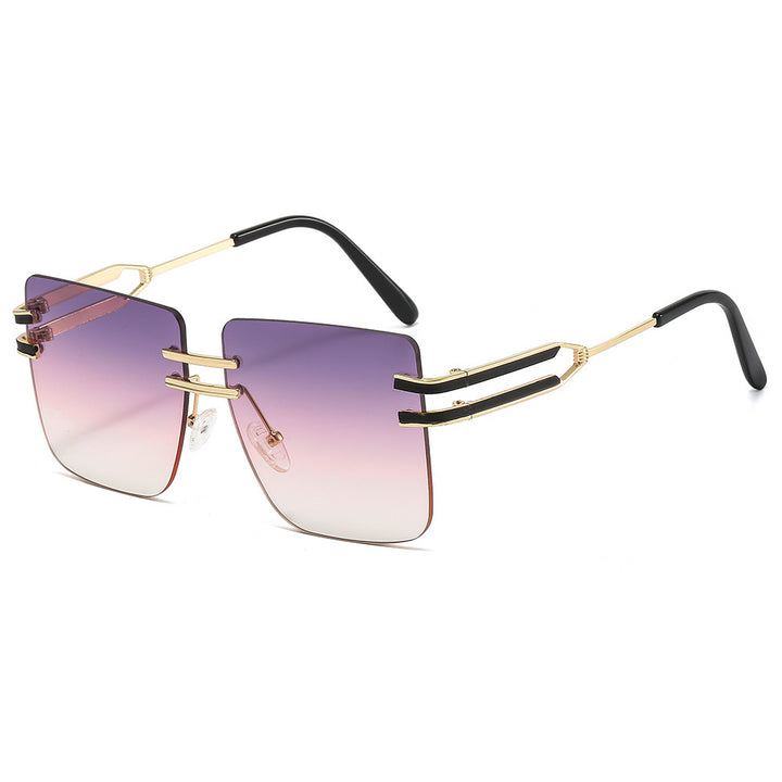 Dame mote solbrille med ekstravagant ramme og delikate detaljer Luvikno