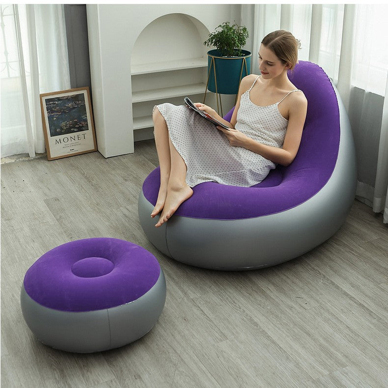 Kvinnenes oppblåsbare komfortsofa med ergonomisk ryggstøtte Luvikno
