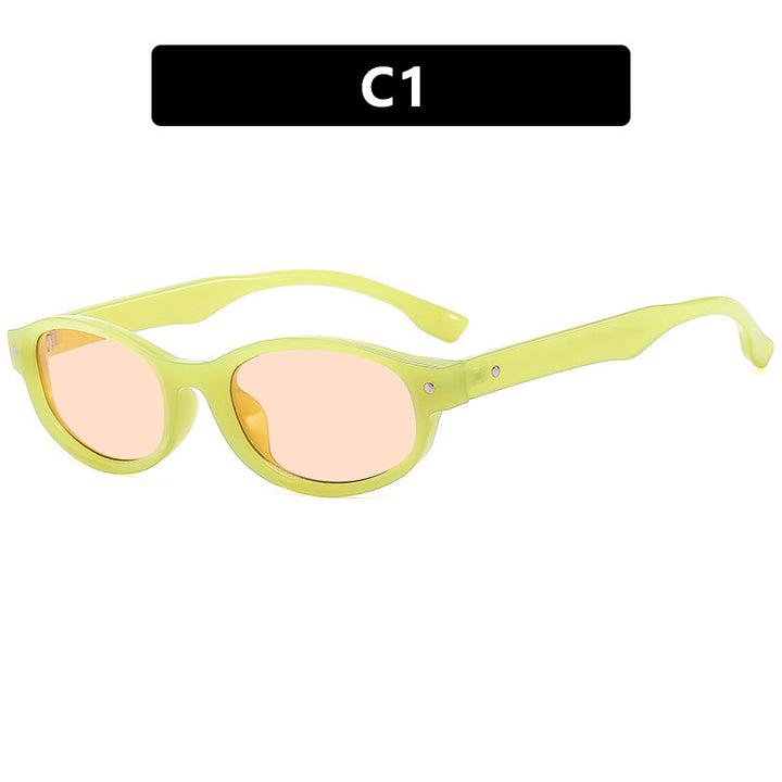 Dame Cat-Eye solbrille i elegant vintage-stil Luvikno