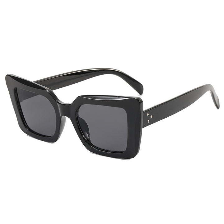 Dame firkantet solbrille med minimalistisk design Luvikno