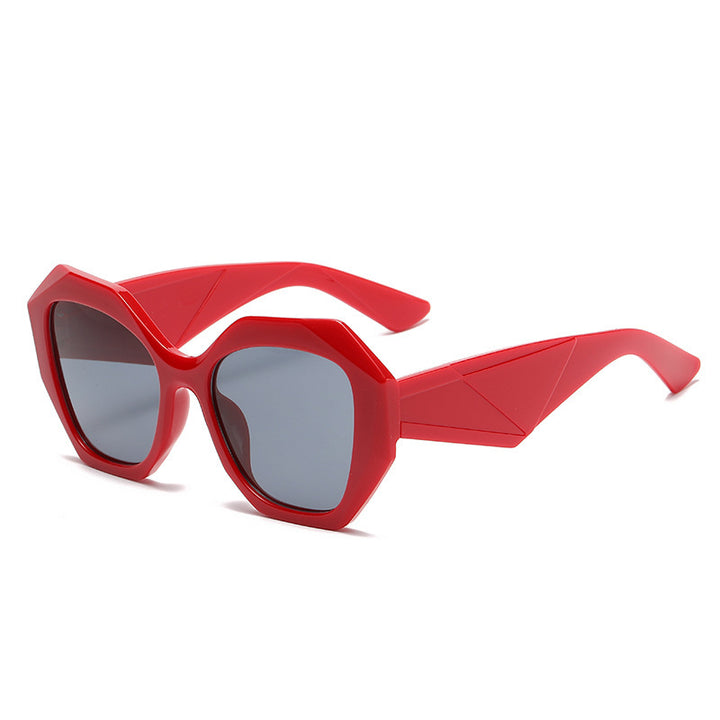 Damer eksepsjonell polygonal solbrille Luvikno