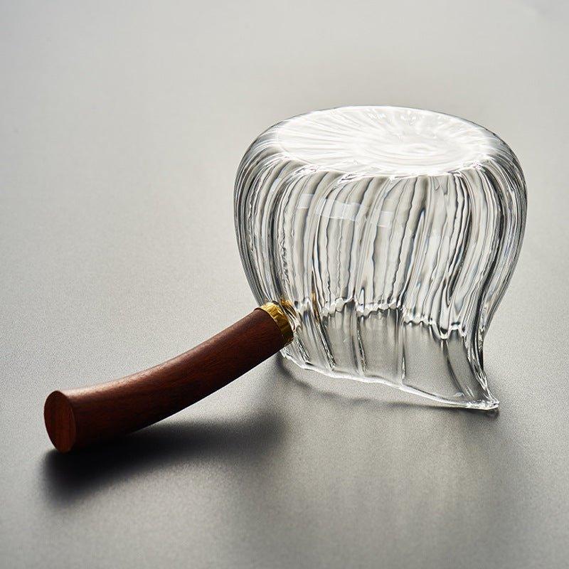 Glass Pot With Wooden Handle | Luvikno