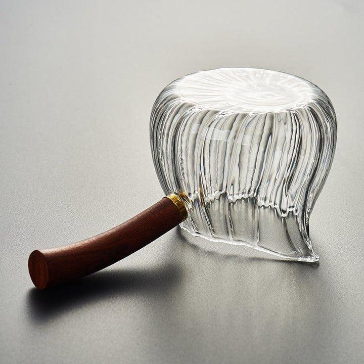 Glass Pot With Wooden Handle | Luvikno