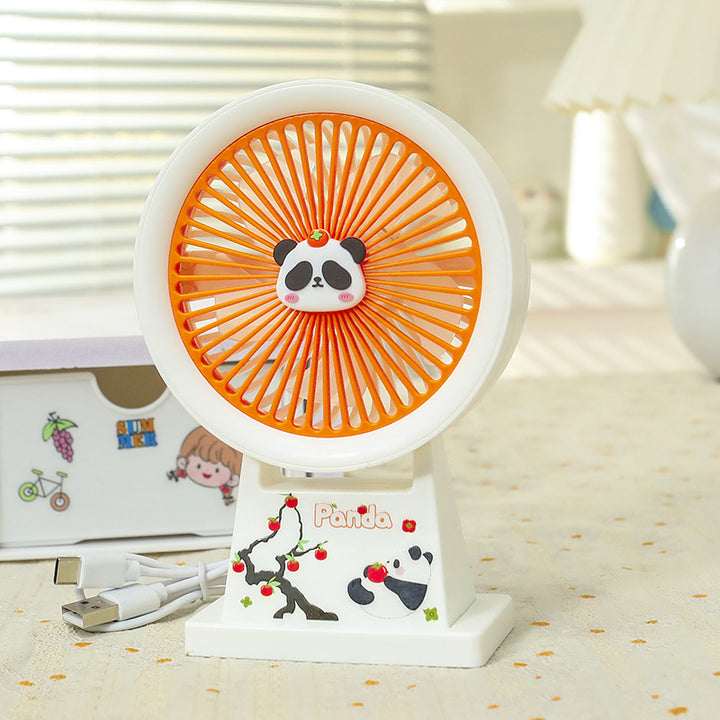Dame Bærbar Minivifte med søtt Panda-design Luvikno