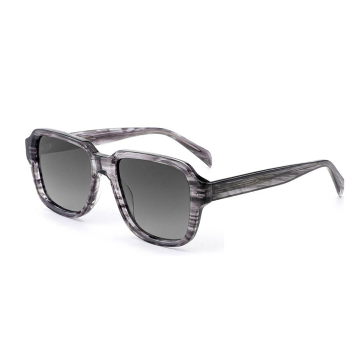 Dame kvadratisk solbrille med moderne mønster Luvikno