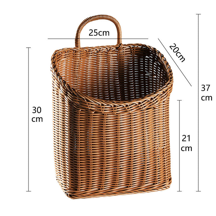 Damer Håndvevd Kurv med praktisk bærehåndtak Luvikno