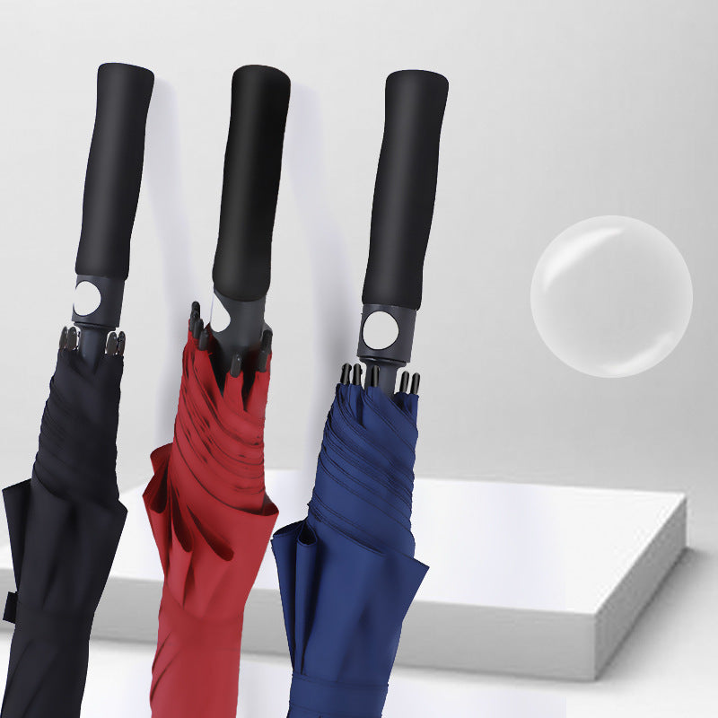 Kvinnes Automatisk Golfparaply med Ergonomisk Håndtak Luvikno