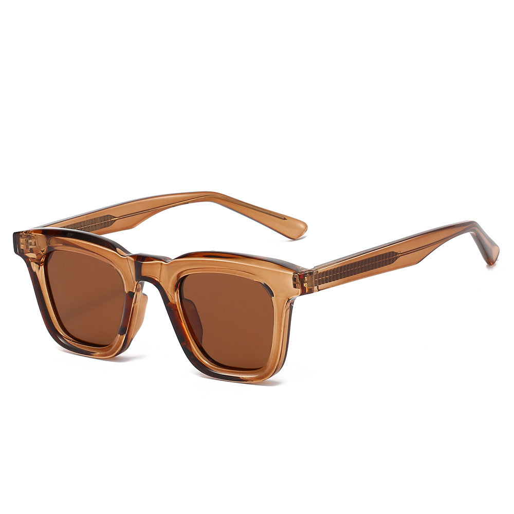 Dame Modisk solbrille i moderne firkantet design med høy UV-beskyttelse Luvikno