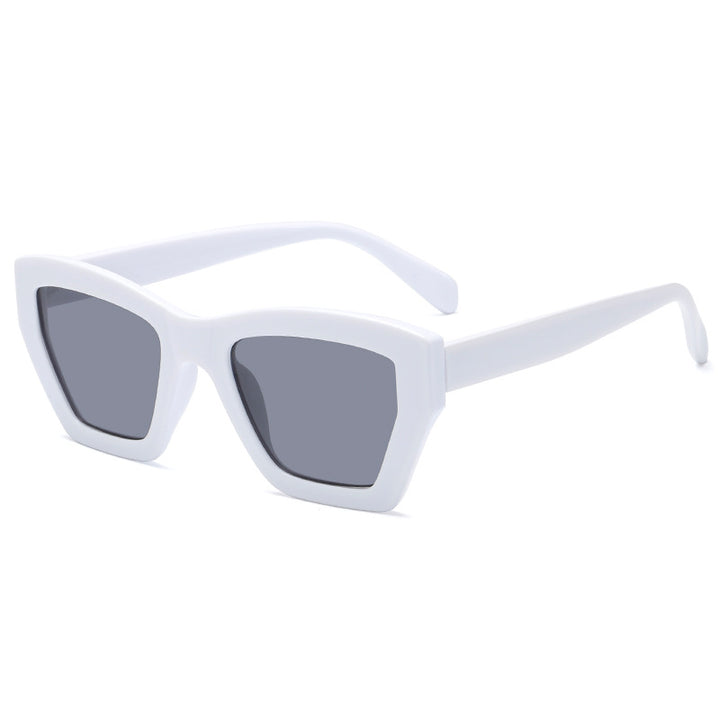 Damer trendy solbriller i moderne geometrisk design Luvikno
