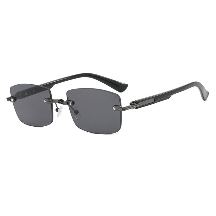 Dame kvadratisk solbrille med trefram og gradientlinser Luvikno