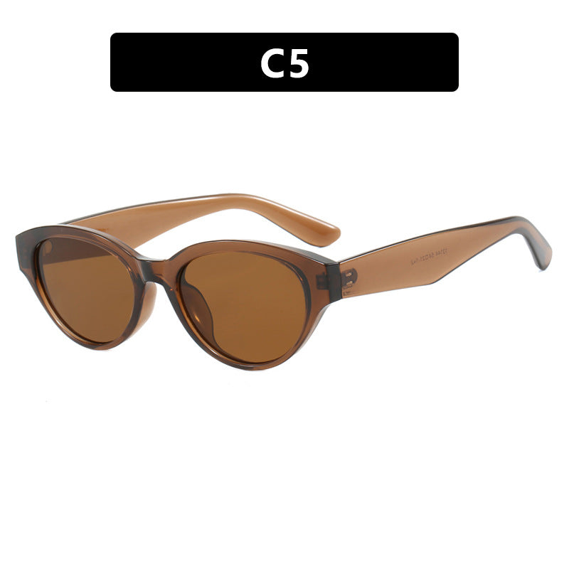 Dame Cat-Eye solbriller med beskyttende UV-filter og elegant ramme Luvikno