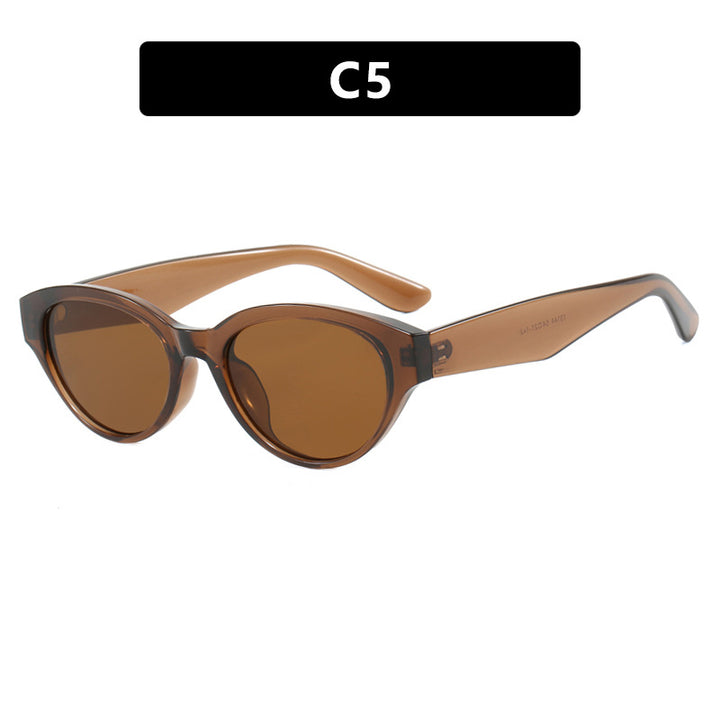 Dame Cat-Eye solbriller med beskyttende UV-filter og elegant ramme Luvikno