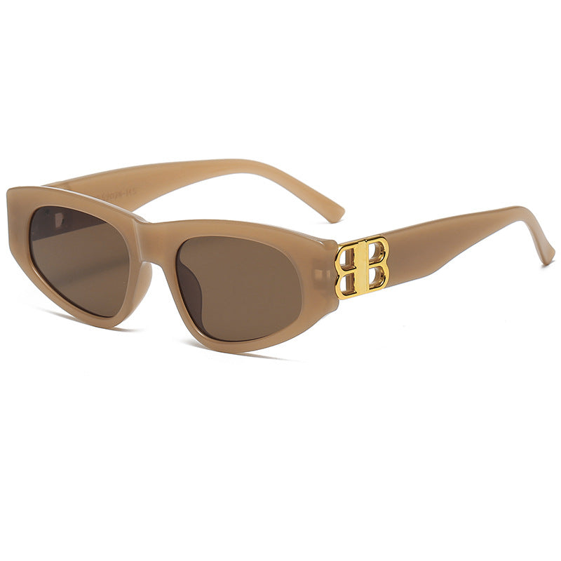 Dame Designer-solbrille med luksuriøse rammedetaljer Luvikno