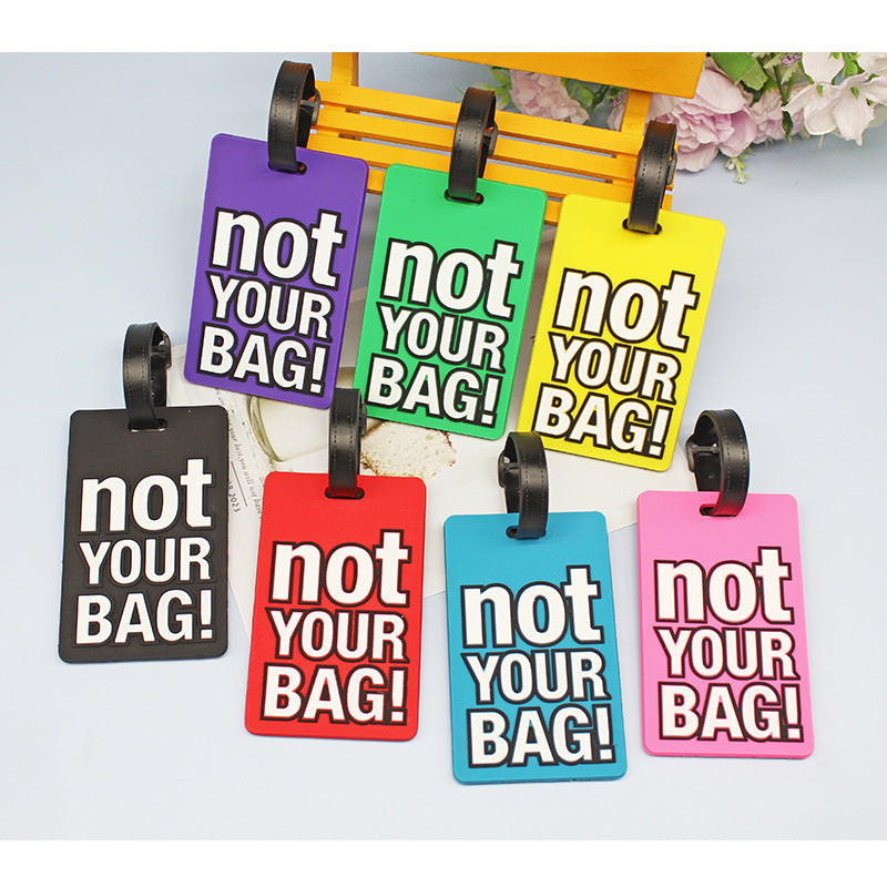 Unisex Bagasjelapp med humoristisk design Luvikno