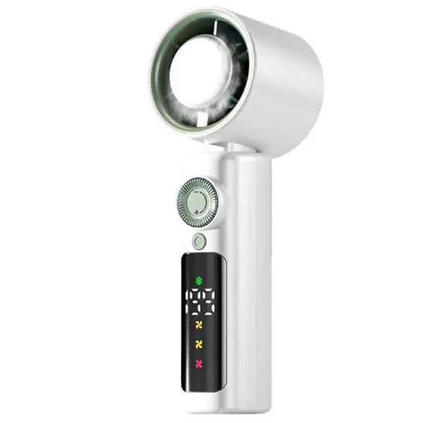 Unisex en størrelse kompakt trådløs turbine-luftsirkulator med digitalt LED-display presis hastighetsvalg Luvikno